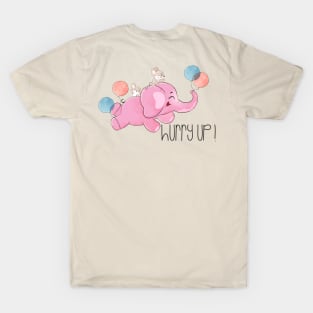 Baby Elephant Mouse Flying T-Shirt